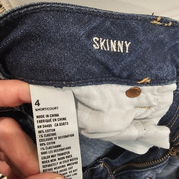 American Eagle Skinny Jeans with Fading and Whiskering Size 4 Short - Picture 4 of 6
